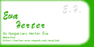 eva herter business card